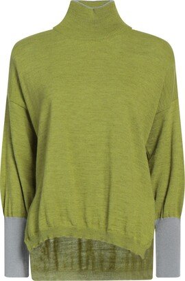 KATIA GIANNINI Turtleneck Acid Green