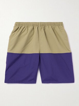 Straight-Leg Colour-Block Shell Shorts