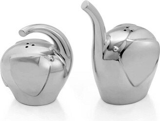 Savanna Elephant Alloy Metal Salt & Pepper Shakers, Set of 2 for Home Décor, Designed by Neil Cohen,3 L x 3 W x 3.5 H