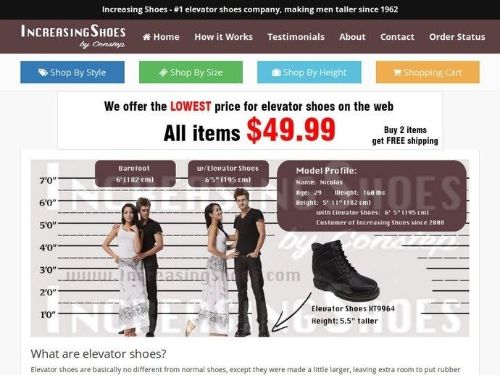 Increasing Shoes Promo Codes & Coupons