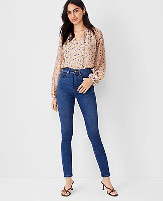 Tall Sculpting Pocket Highest Rise Skinny Jeans in Classic Mid Wash