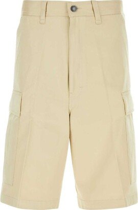 Button Detailed Cargo Shorts-AA