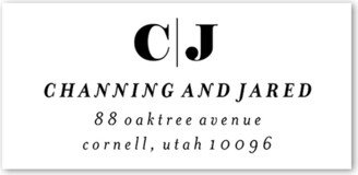 Wedding Address Labels: Two Together Address Label, White, Address Label, Matte