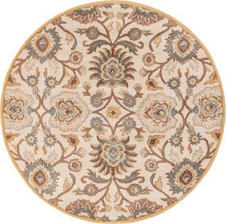 Caesar Cae-1012 Medium Gray 6' Round Area Rug