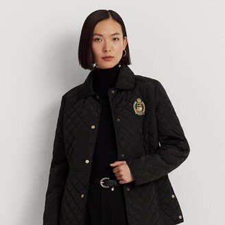 Ralph Lauren Crest-Patch Diamond-Quilted Jacket-AA