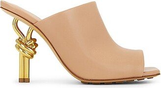 Knot Mule Sandal in Nude