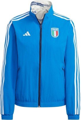 Women's Blue Italy National Team Anthem Reversible Full-Zip Jacket