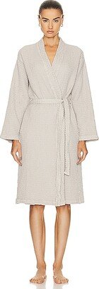 Simple Waffle Bathrobes in Grey