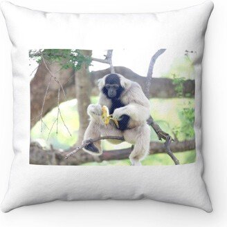 Lar Gibbon Pillow - Throw Custom Cover Gift Idea Room Decor