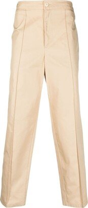 Pressed-Crease Straight-Leg Trousers-AK