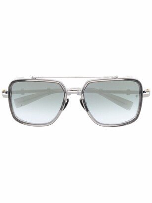 Officier square-frame sunglasses