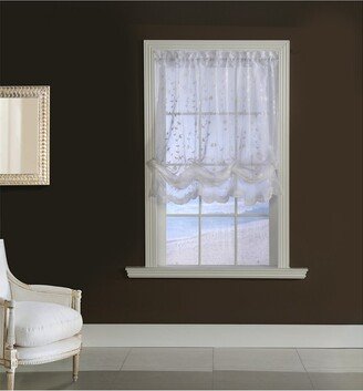 Grandeur Embroidered Sheer Balloon Curtain With Scallop Detail