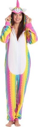 Just Love Womens One Unicorn Rainbow Adult Onesie Hooded Pajamas 6936-S