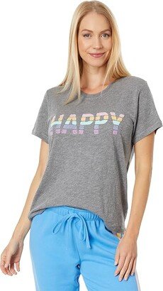 Rainbow Room T-Shirt (Heather Charcoal) Women's Pajama