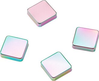 ThreeByThree Seattle Small Snap! Strong Magnets Square Iridescent Pkg/4