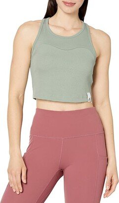 Lounge Ribbed Tank (Silver Green) Women's Clothing