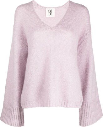 V-neck wool jumper-AA