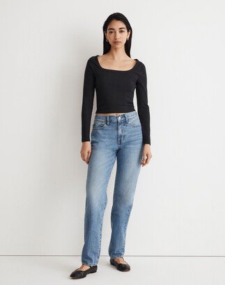 The Petite Slouchy Boyjean in Enley Wash: Yoke Edition