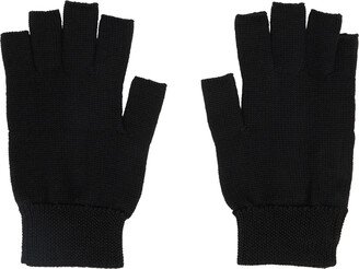 Black Fingerless Gloves-AB