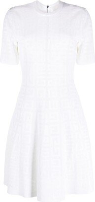 4G jacquard minidress