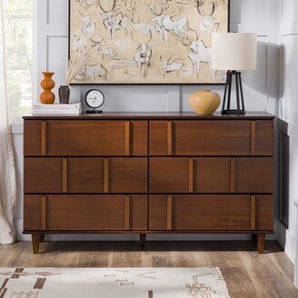 Middlebrook Designs Middlebrook Mid-Century Modern Detailed Solid Wood Dresser