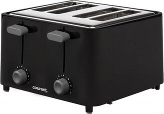 4-Slice Toaster, Black/Stainless