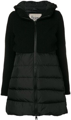 Contrast Panel Puffer Jacket