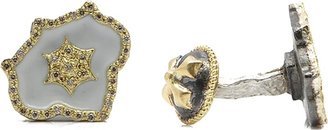 Men's Romero Padlock Cufflinks w/ Champagne Diamonds