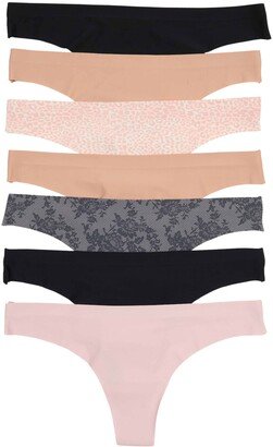 HONEYDEW 7-Pack Mae Micro Laser Cut Thong