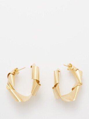 Twist Recycled 14kt Gold-vermeil Hoop Earrings