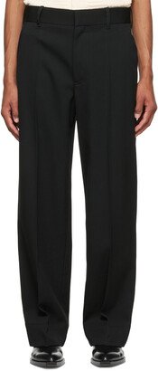 Black Wool Trousers-AB