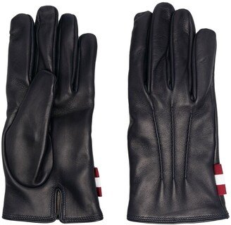 Logo-Patch Leather Gloves-AA