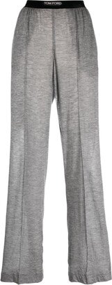 Logo-Waistband Cashmere Track Pants-AA