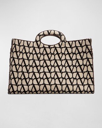 Sculpture Monogram East-West Tote Bag