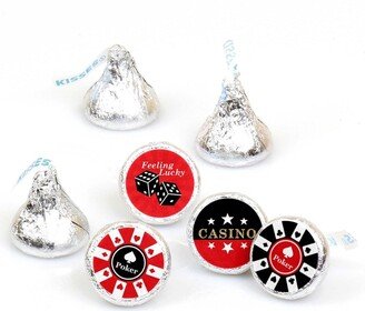 Big Dot Of Happiness Las Vegas - Casino Party Round Candy Sticker Favors (1 sheet of 108)