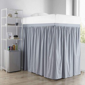 Byourbed Extended Dorm Sized Cotton Bed Skirt Panel with Ties