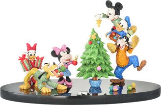 Mickey & Friends Holiday Cheer Crystal Figurine, Limited Edition