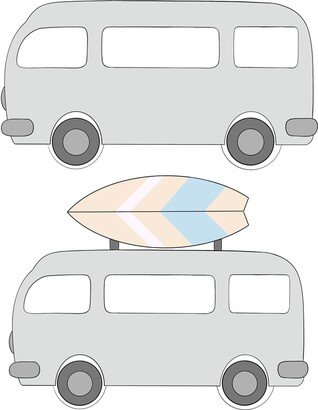 Side Bus With Or Without Surf Board Cookie Cutter