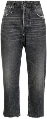 Cropped Slim-Fit Jeans-AB