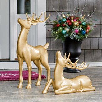 Christmas Gold Outdoor Deer