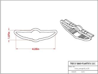 Fast Shipping Navy Wings 03 Cookie Cutter, Cutter