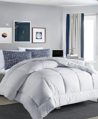 All Season Classic Grid Jacquard Down Alternative Comforter, Twin