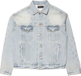 Logo-Embossed Denim Jacket-AA