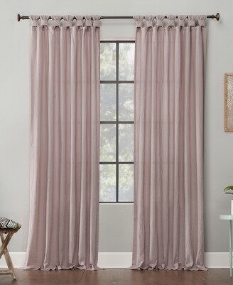 52 x 63 Washed Cotton Twist Tab Curtain