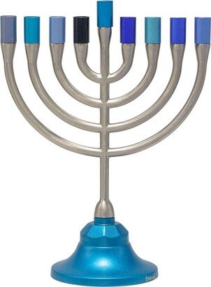 Yair Emanuel 9 Branch Menorah Chanukah - Modern Hanukkah Classic Judaica Gift | 8 Inch