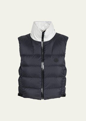 Pavin Puffer Vest w/ Logo Collar