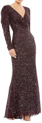 Sequined Sheath Gown