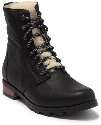 Emelie Genuine Shearling Short Lace-Up Boot