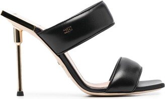 Padded-Strap Open-Toe Mules