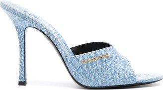 Lucienne 105mm denim mules